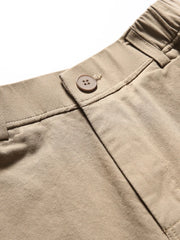 ヴィンテージ風ウォッシュ加工コットンカジュアルパンツ