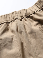 ヴィンテージ風ウォッシュ加工コットンカジュアルパンツ