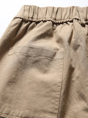 ヴィンテージ風ウォッシュ加工コットンカジュアルパンツ