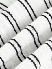 ヴィンテージ ヘンリーネック ストライプTシャツ