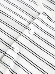 ヴィンテージ ヘンリーネック ストライプTシャツ