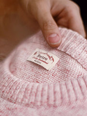 ヴィンテージピンクワッフルニットTシャツ