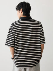 レトロストライプ ポロシャツ