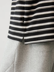 レトロストライプ ポロシャツ