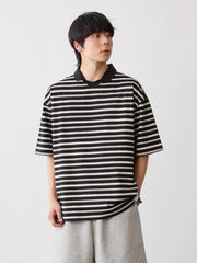 レトロストライプ ポロシャツ