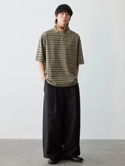 レトロストライプ ポロシャツ