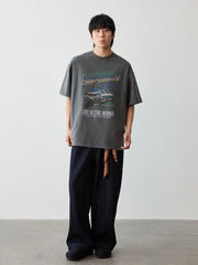 ヴィンテージウォッシュ カーグラフィックTシャツ