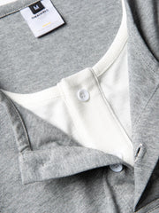 ヘンリーレイヤードショートスリーブTシャツ