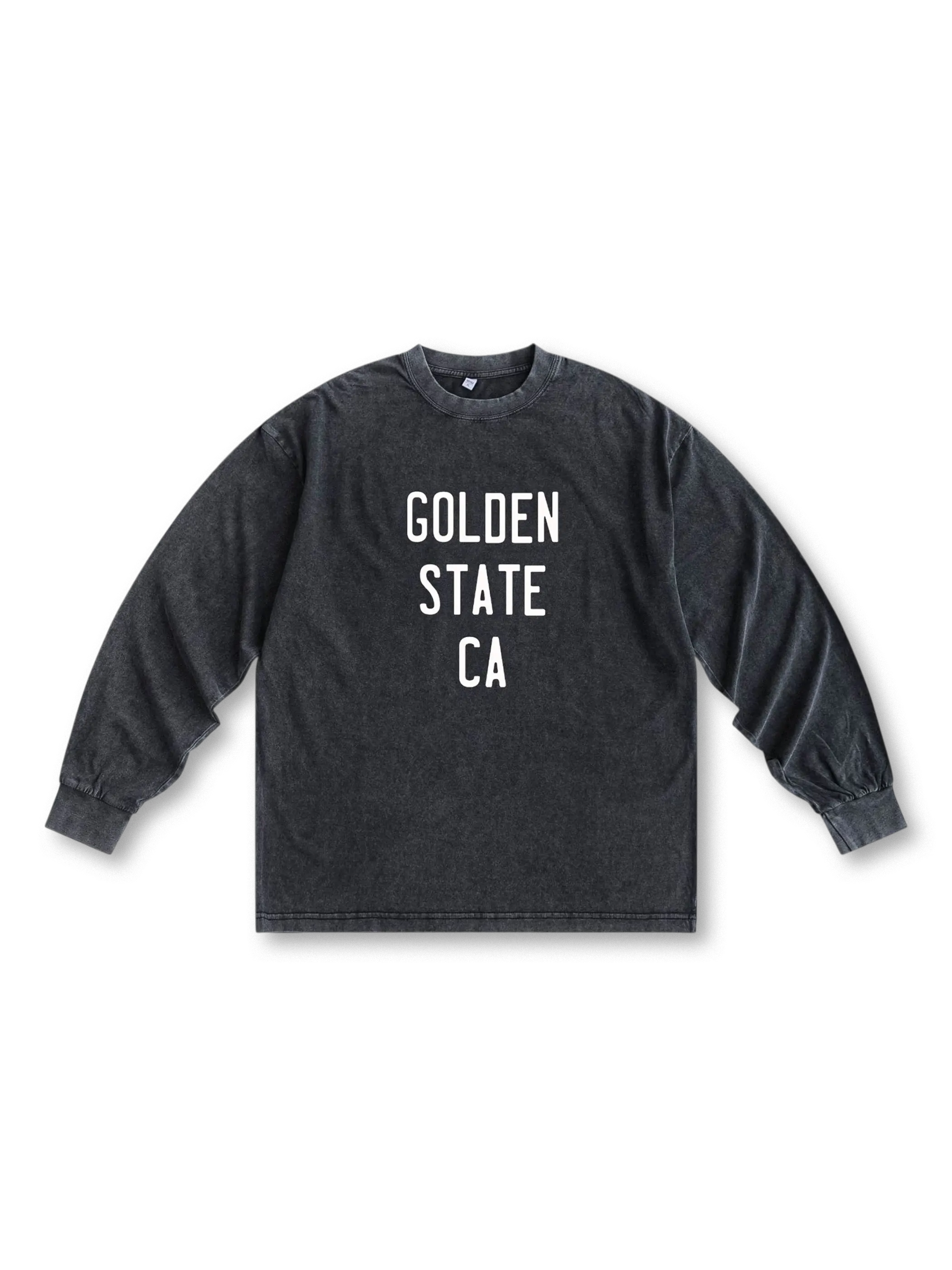 ヴィンテージウォッシュロゴ長袖Tシャツ全体