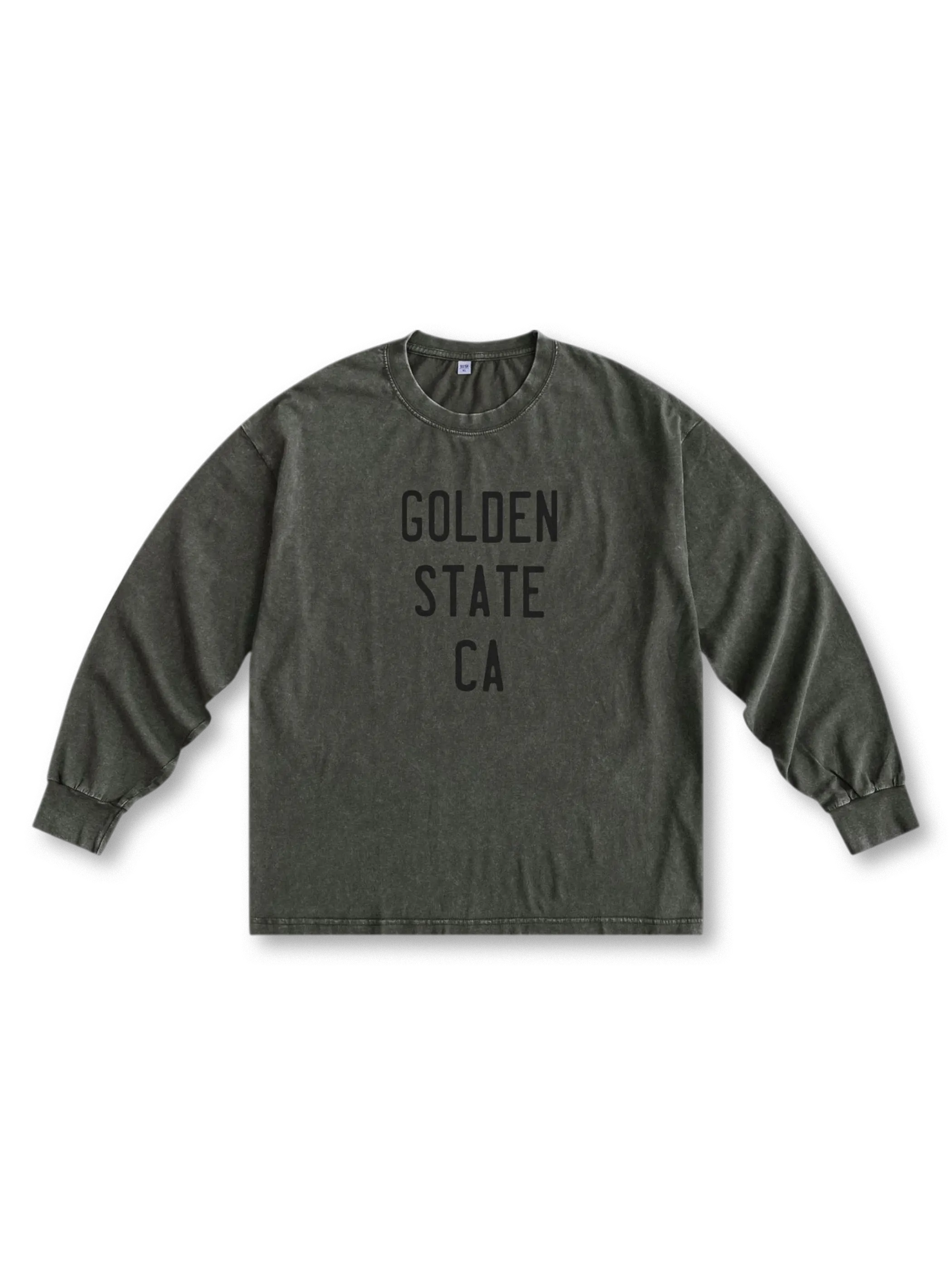 ヴィンテージウォッシュロゴ長袖Tシャツ全体