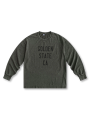 ヴィンテージウォッシュロゴ長袖Tシャツ全体