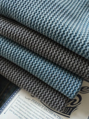 グリッドヘンリーネックTシャツ