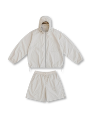 フード付き防晒ジャケットとショーツのセット