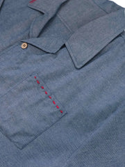 リネンコットン手縫いラインシャツセット