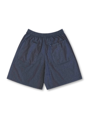 廓形デニムキューバシャツ&ショーツセット