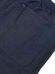 廓形デニムキューバシャツ&ショーツセット