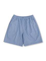 廓形デニムキューバシャツ&ショーツセット