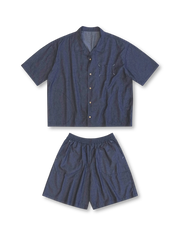 デニムキューバシャツ&ショーツセット全体