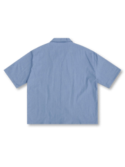 廓形デニムキューバシャツ&ショーツセット