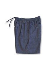 廓形デニムキューバシャツ&ショーツセット