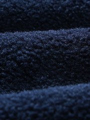 ハイネック半開襟フリーススウェット