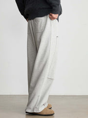 スタッズ付きパッチポケット スウェットパンツ