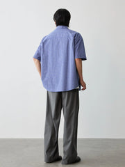 ドレープ感ダブルプリーツ スラックス