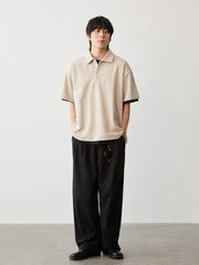 ドレープ感ダブルプリーツ スラックス