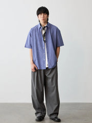 ドレープ感ダブルプリーツ スラックス