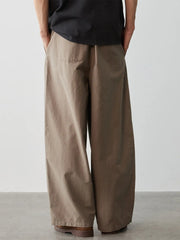 バンブースラブコットン ワイドパンツ