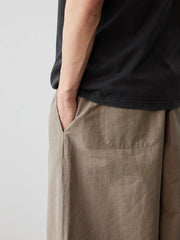 バンブースラブコットン ワイドパンツ