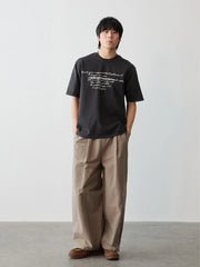 バンブースラブコットン ワイドパンツ