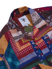 カラフル生地コンビ アロハシャツ