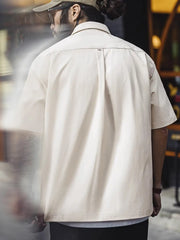 モニュメントバレー プリント キューバシャツ