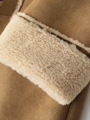 フード付き スエード フリース ジプシーコート