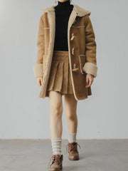 フード付き スエード フリース ジプシーコート