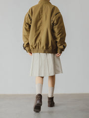 大きめポケット マスタード中綿ジャケット