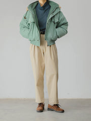 襟ボア モーターサイクルダウン ジャケット