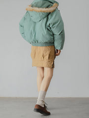 襟ボア モーターサイクルダウン ジャケット