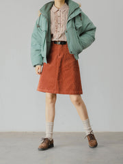 襟ボア モーターサイクルダウン ジャケット