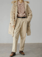 ロングダウンパーカーコート