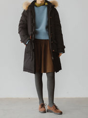 ロングダウンパーカーコート