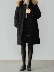 ロングダウンパーカーコート