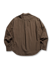 アメリカンレトロストライプ長袖シャツの全体画像