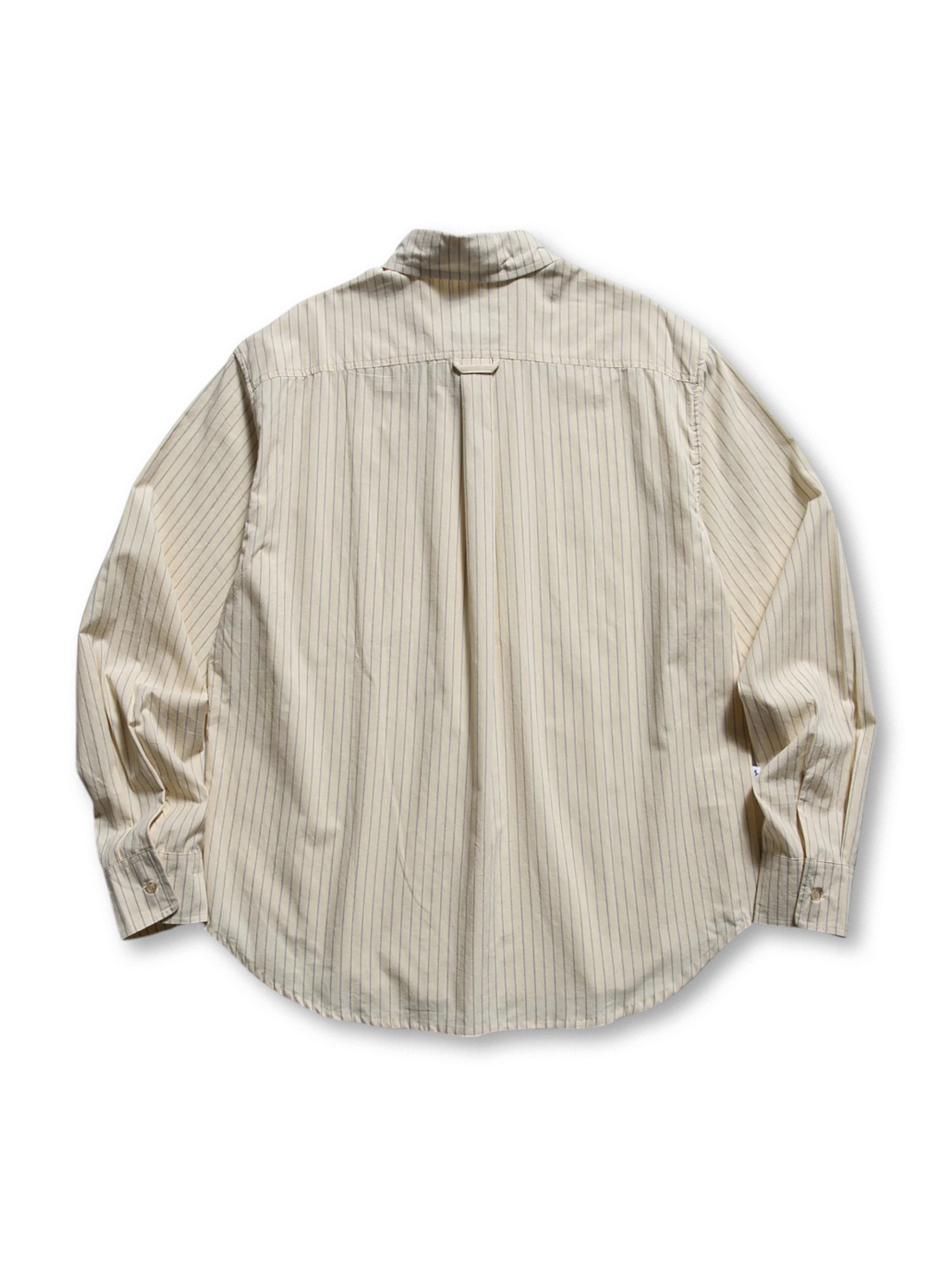 アメリカンレトロストライプ長袖シャツの全体画像