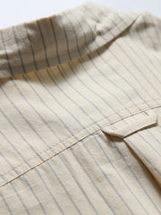 アメリカンレトロストライプ長袖シャツ