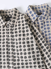 ドットプリント 長袖シャツ