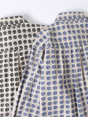 ドットプリント 長袖シャツ