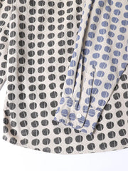 ドットプリント 長袖シャツ