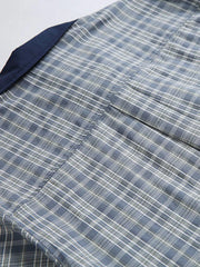 スプライスチェックワーク半袖シャツ